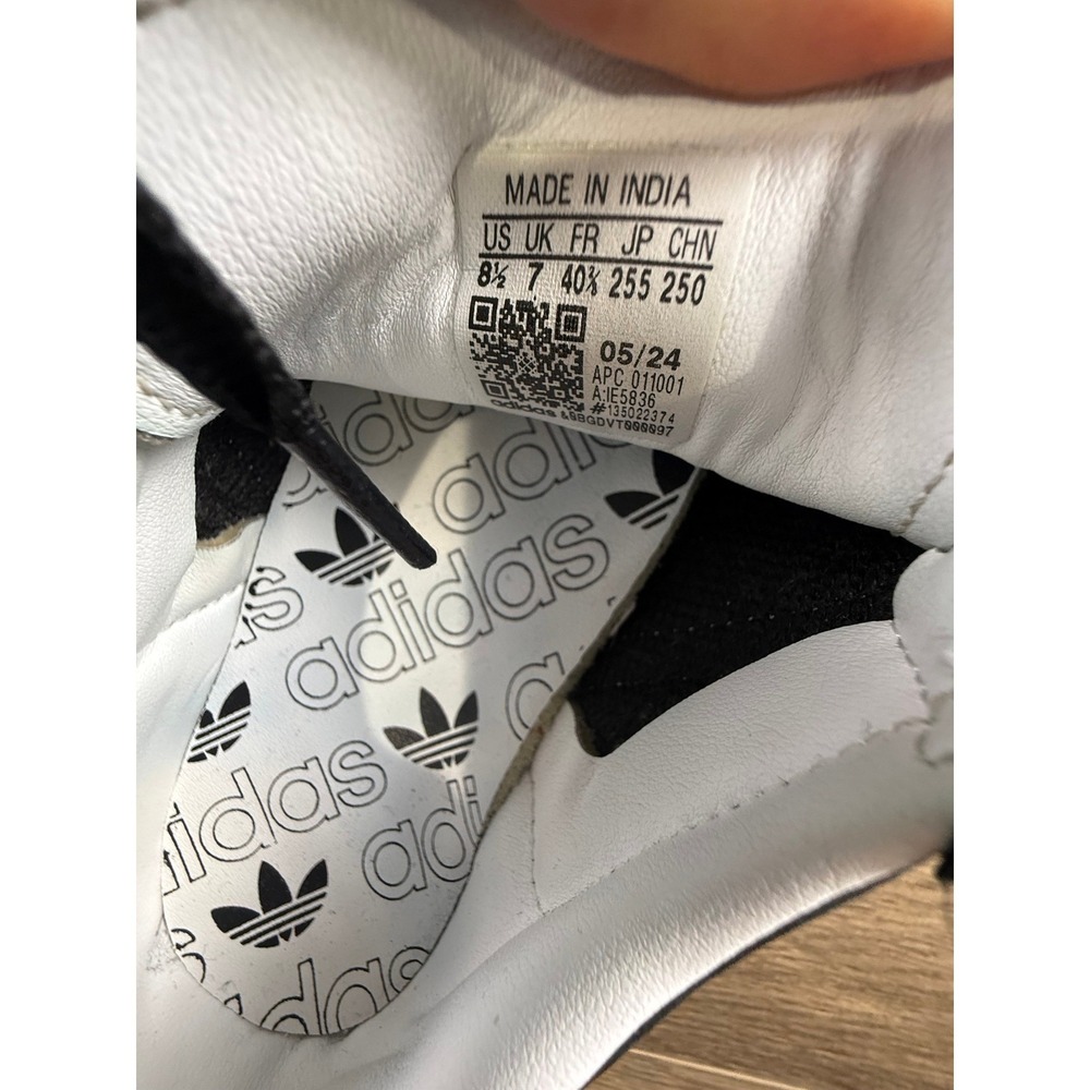 Adidas Samba OG Shoes Women's Core Black Wonder White Size 8.5 Casual Lifestle - Picture 12 of 12